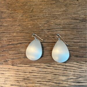 Classic Silver Teardrop Dangle Earrings